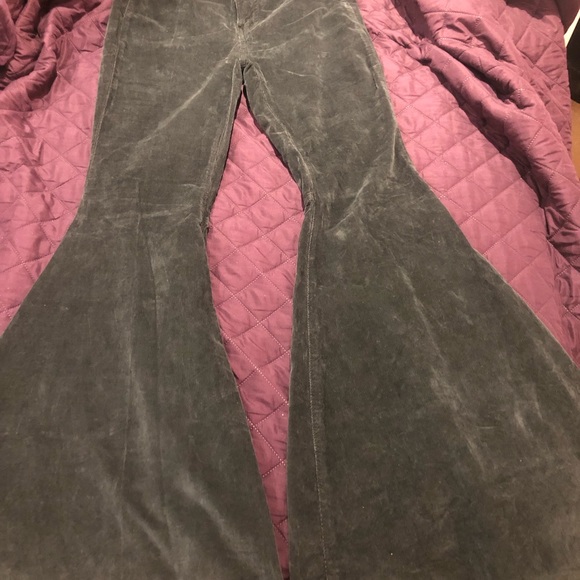 Free people cord on flare black size 26 - Picture 7 of 15